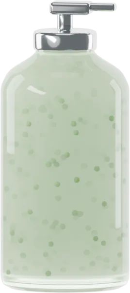 Pearls for shampoo. Color: Matcha Green
