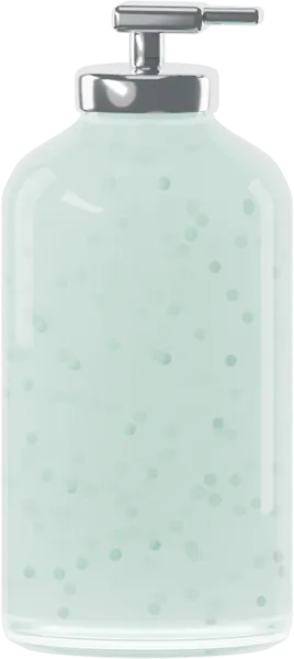 Pearls for shampoo. Color: Mint