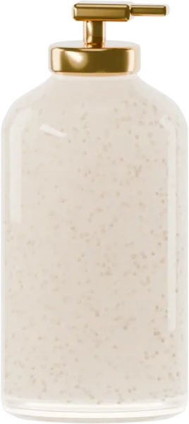 Small beadlets for shampoo. Color: Champagne Gold