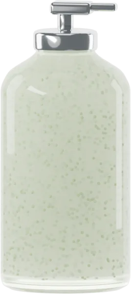 Small beadlets for shampoo. Color: Sage Green