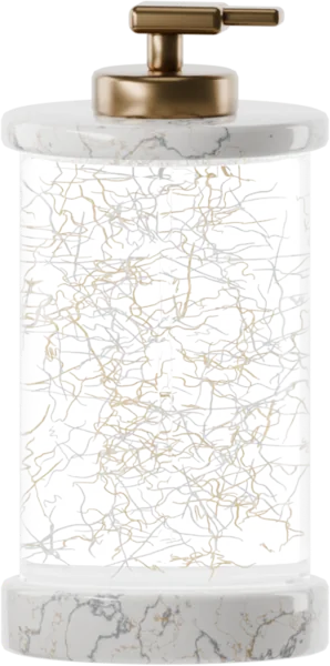 Serum with gold and silver silk