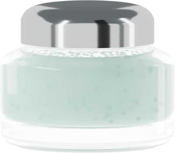 Tiny beadlets for cream. Color: Mint