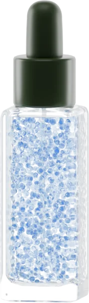 Clear droplets for serum. Color: Ocean Blue