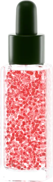Clear droplets for serum. Color: Crimson