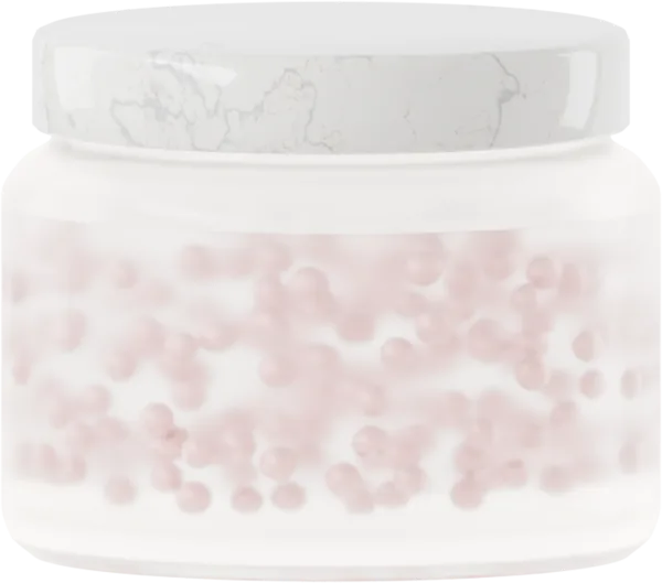 Lustrous pearls for serum. Color: Peony Pink