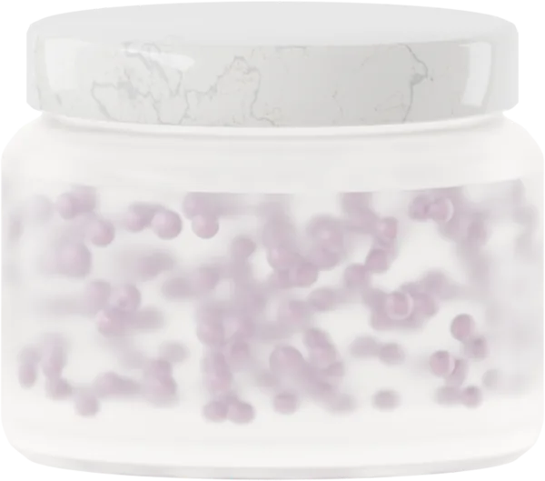 Lustrous pearls for serum. Color: Lavender