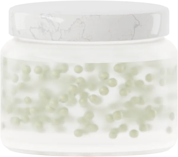Lustrous pearls for serum. Color: Sage Green