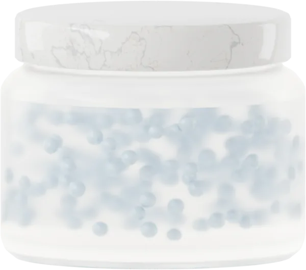 Lustrous pearls for serum. Color: Sky Blue