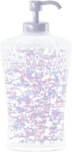 Flakes for shower gel. Color: Indigo and Violet