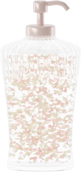 Flakes for shower gel. Color: Coral and Primrose Yellow