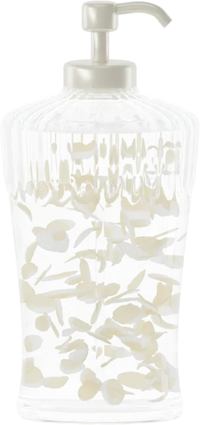 Dual-tone petals for shower gel. Color: Primrose Yellow and Porcelain White