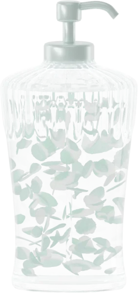 Dual-tone petals for shower gel. Color: Mint and Porcelain White