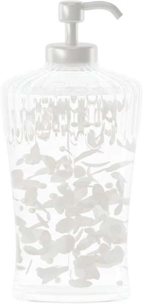 Dual-tone petals for shower gel. Color: Ivory and Porcelain White