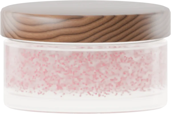 Lustrous beadlets for scrub. Color: Peony Pink