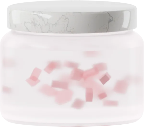 Cubes for cream. Color: Peony Pink