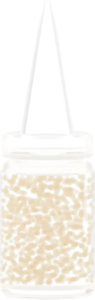 Shimmering pearls for serum. Color: Gold