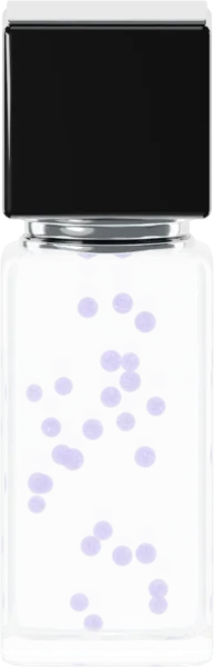 Shimmering pearls for serum. Color: Violet