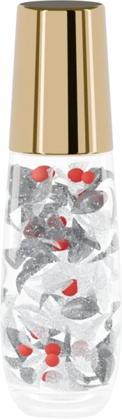 Serum with black and silver petals