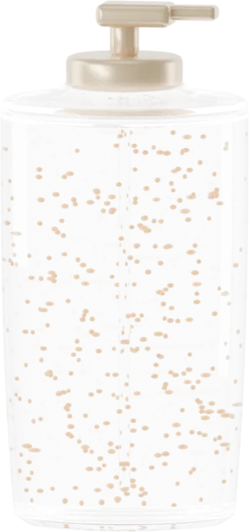 Lustrous beadlets for shower gel. Color: Honey
